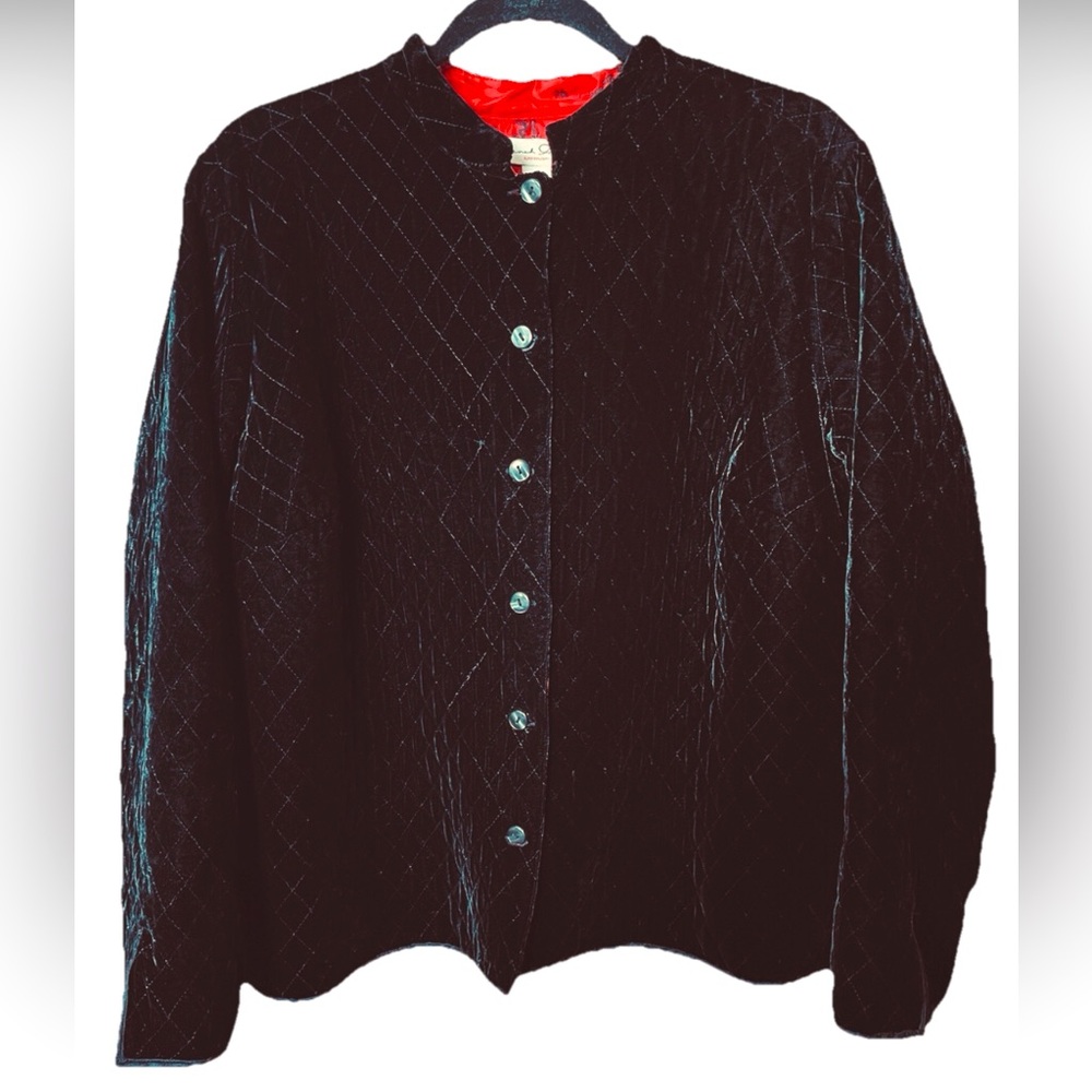 Quilted Velvet Blazer/:French Connection